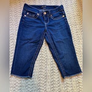 Seven7 Dark Blue Cropped Capri Jeans